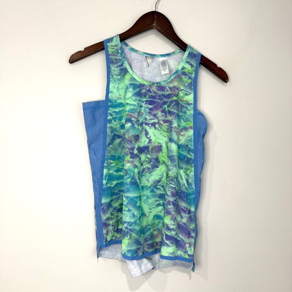 IVIVVA Girls 14 Lightweight Perforated Green Purple Blue Sleeveless Tank Top GG5